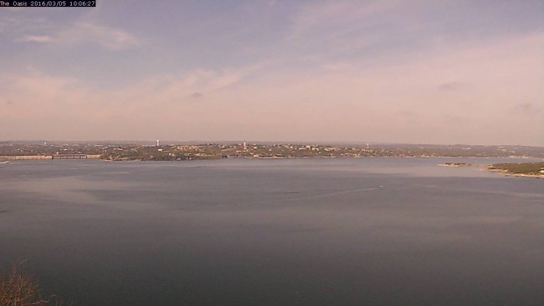 Lake Travis webcam, March 5, 2016 9:15 AM CT