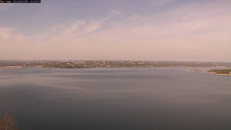 Lake Travis webcam, March 5, 2016 9:25 AM CT