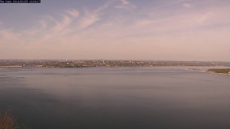 Lake Travis webcam, March 5, 2016 9:35 AM CT