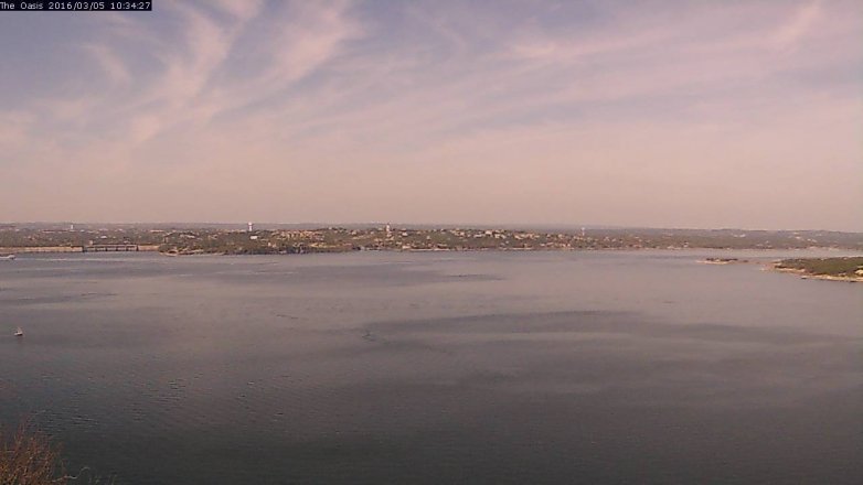 Lake Travis webcam, March 5, 2016 9:40 AM CT