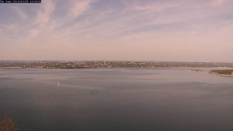 Lake Travis webcam, March 5, 2016 9:45 AM CT