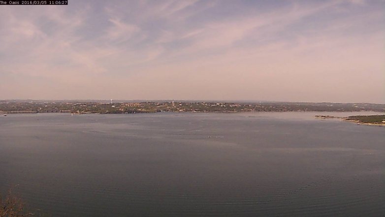 Lake Travis webcam, March 5, 2016 10:15 AM CT