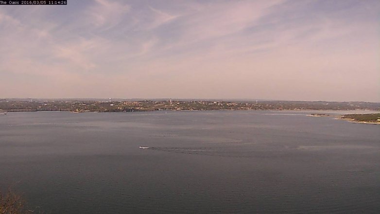 Lake Travis webcam, March 5, 2016 10:20 AM CT
