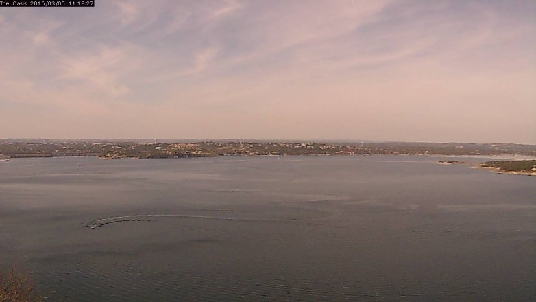 Lake Travis webcam, March 5, 2016 10:25 AM CT