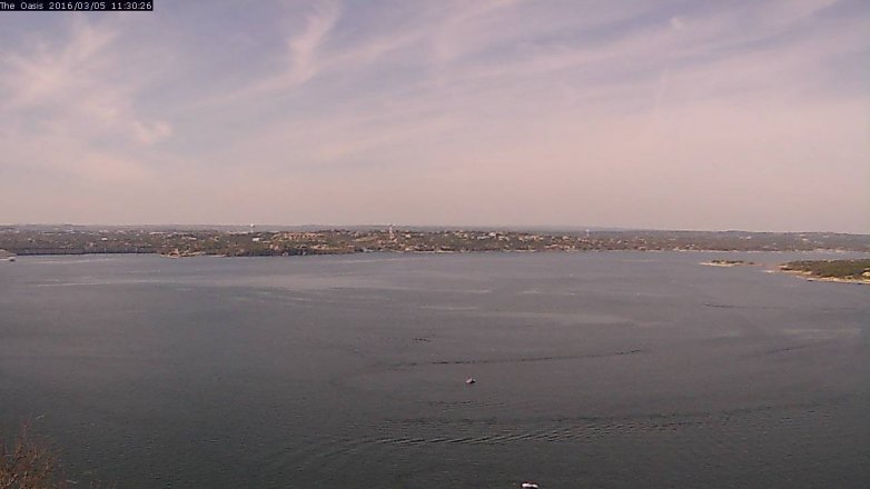 Lake Travis webcam, March 5, 2016 10:35 AM CT