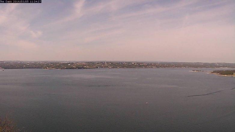 Lake Travis webcam, March 5, 2016 10:40 AM CT
