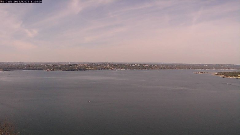 Lake Travis webcam, March 5, 2016 10:45 AM CT