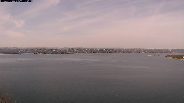 Lake Travis webcam, March 5, 2016 10:50 AM CT