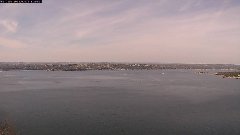 Lake Travis webcam, March 5, 2016 10:55 AM CT