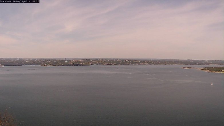 Lake Travis webcam, March 5, 2016 11:05 AM CT