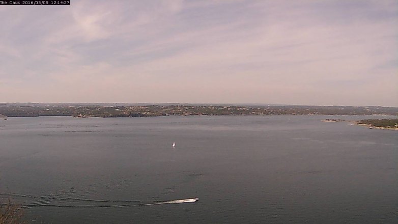 Lake Travis webcam, March 5, 2016 11:20 AM CT