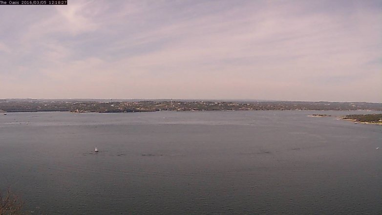 Lake Travis webcam, March 5, 2016 11:25 AM CT