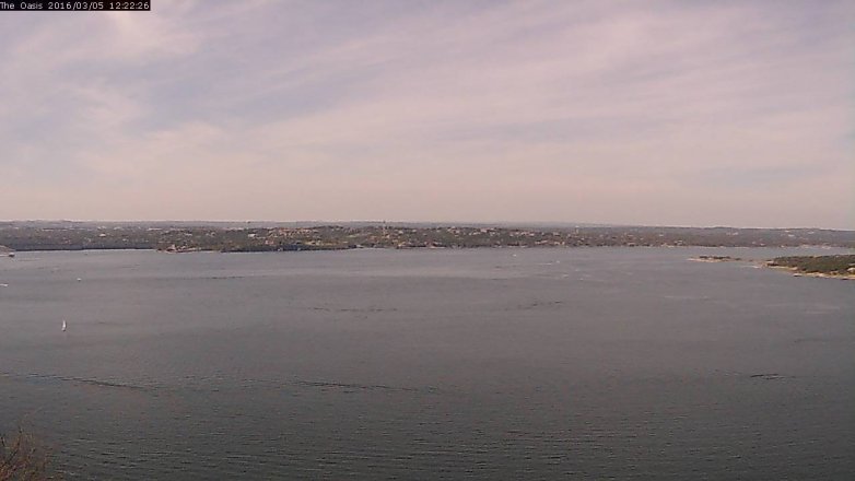 Lake Travis webcam, March 5, 2016 11:30 AM CT