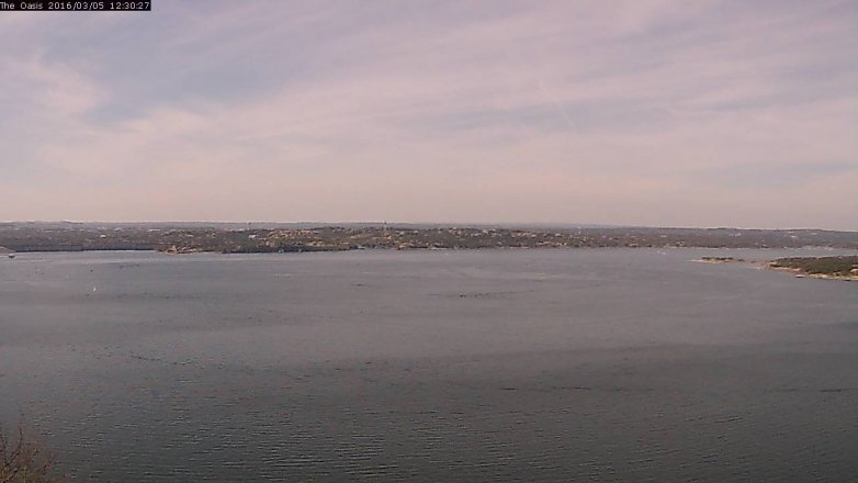 Lake Travis webcam, March 5, 2016 11:35 AM CT
