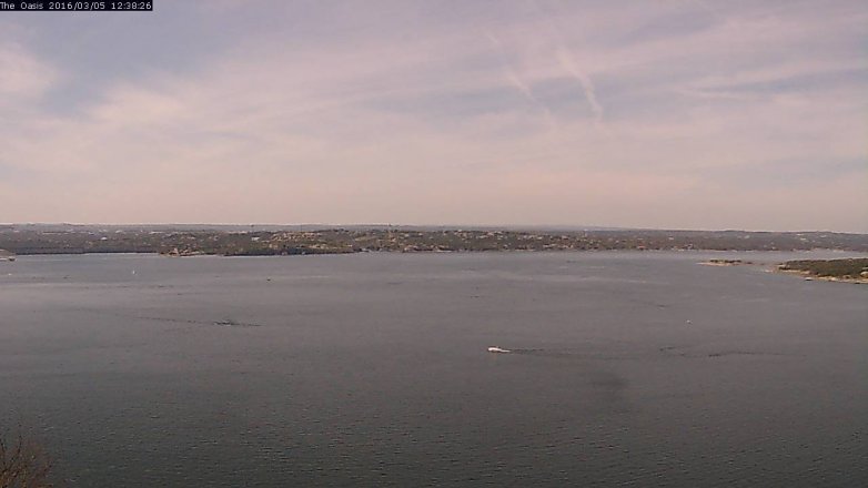 Lake Travis webcam, March 5, 2016 11:45 AM CT
