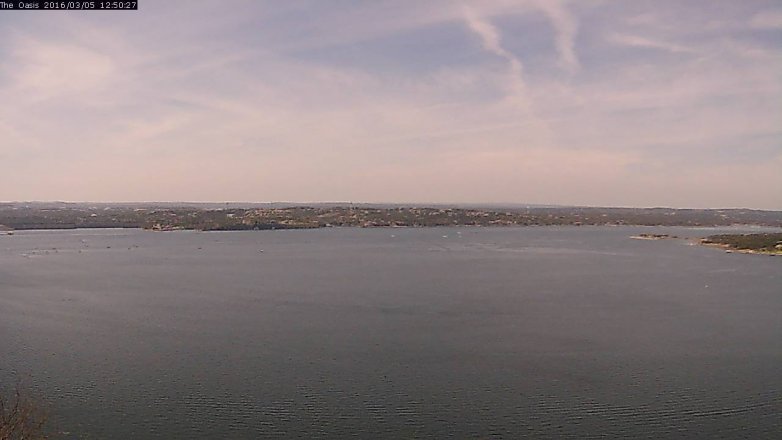 Lake Travis webcam, March 5, 2016 11:55 AM CT