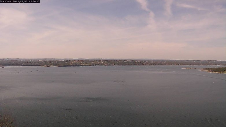 Lake Travis webcam, March 5, 2016 12:00 PM CT