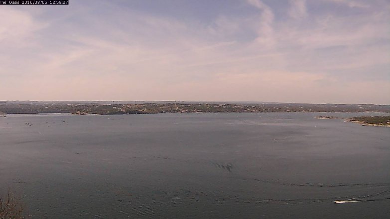 Lake Travis webcam, March 5, 2016 12:05 PM CT