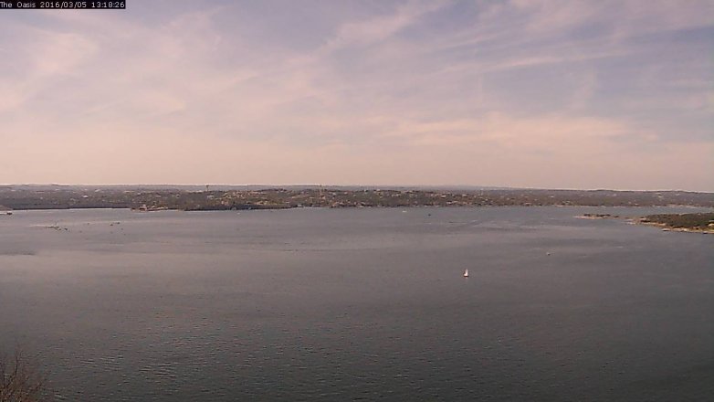 Lake Travis webcam, March 5, 2016 12:25 PM CT