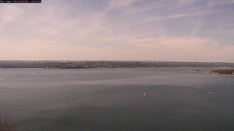 Lake Travis webcam, March 5, 2016 12:30 PM CT