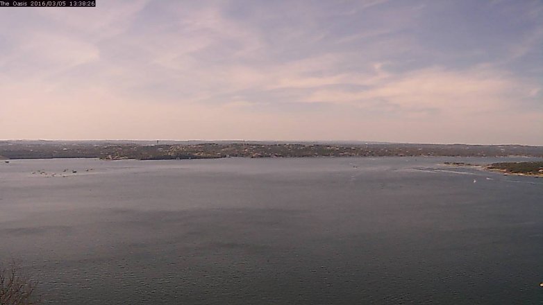 Lake Travis webcam, March 5, 2016 12:45 PM CT