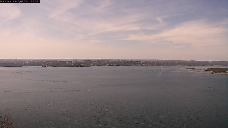 Lake Travis webcam, March 5, 2016 12:55 PM CT