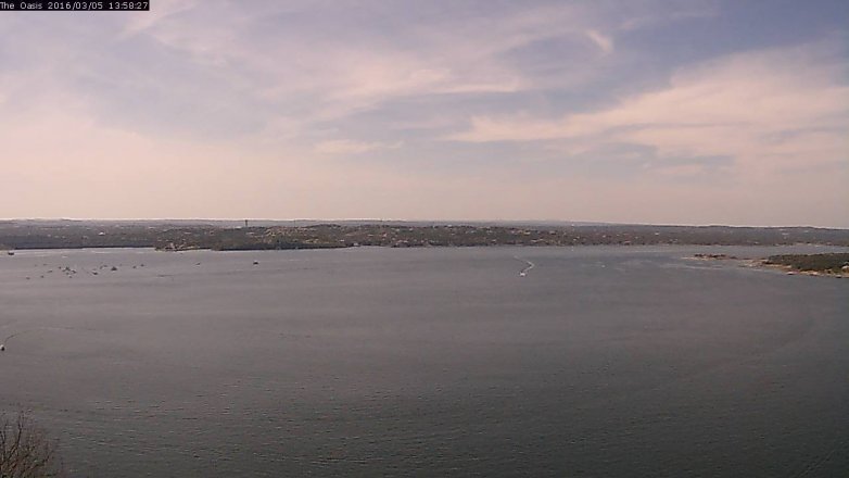 Lake Travis webcam, March 5, 2016 1:05 PM CT