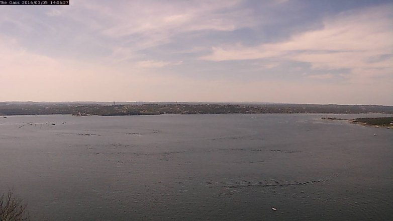 Lake Travis webcam, March 5, 2016 1:10 PM CT