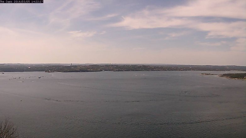 Lake Travis webcam, March 5, 2016 1:30 PM CT