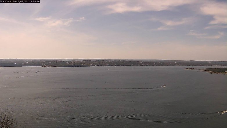 Lake Travis webcam, March 5, 2016 1:45 PM CT