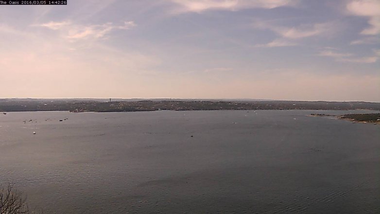 Lake Travis webcam, March 5, 2016 1:50 PM CT
