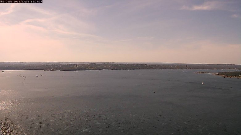 Lake Travis webcam, March 5, 2016 2:10 PM CT