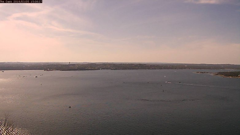 Lake Travis webcam, March 5, 2016 2:15 PM CT