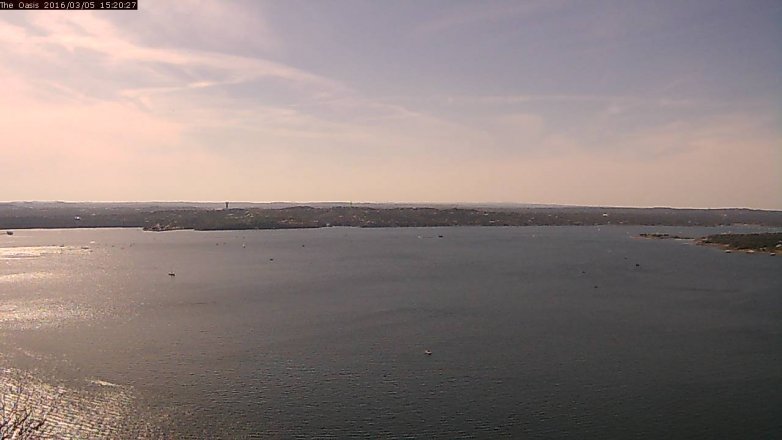 Lake Travis webcam, March 5, 2016 2:25 PM CT