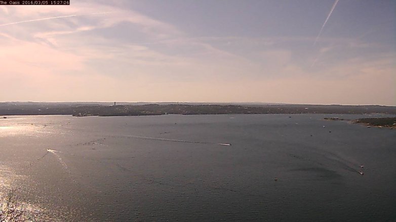 Lake Travis webcam, March 5, 2016 2:35 PM CT
