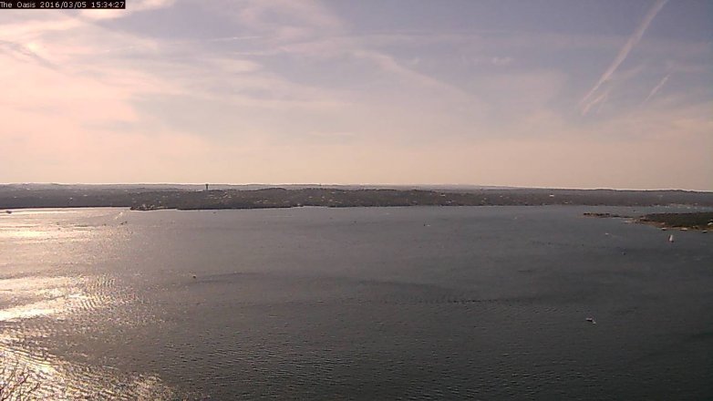 Lake Travis webcam, March 5, 2016 2:40 PM CT