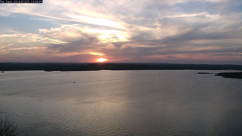 Lake Travis webcam, March 5, 2016 5:35 PM CT