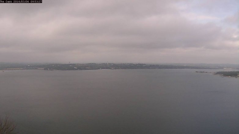 Lake Travis webcam, March 6, 2016 9:00 AM CT
