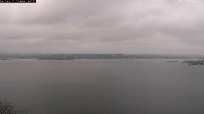 Lake Travis webcam, March 6, 2016 9:05 AM CT