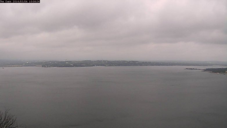 Lake Travis webcam, March 6, 2016 9:15 AM CT