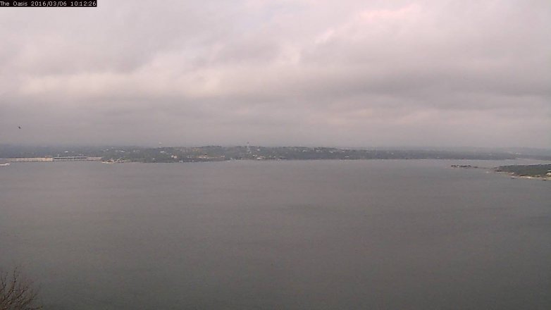 Lake Travis webcam, March 6, 2016 9:20 AM CT