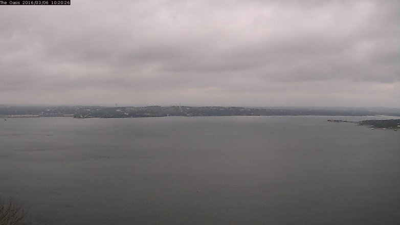 Lake Travis webcam, March 6, 2016 9:25 AM CT