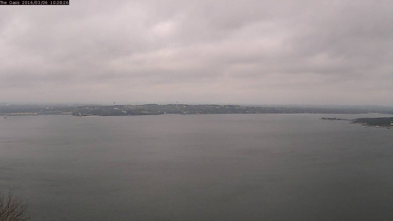 Lake Travis webcam, March 6, 2016 9:35 AM CT