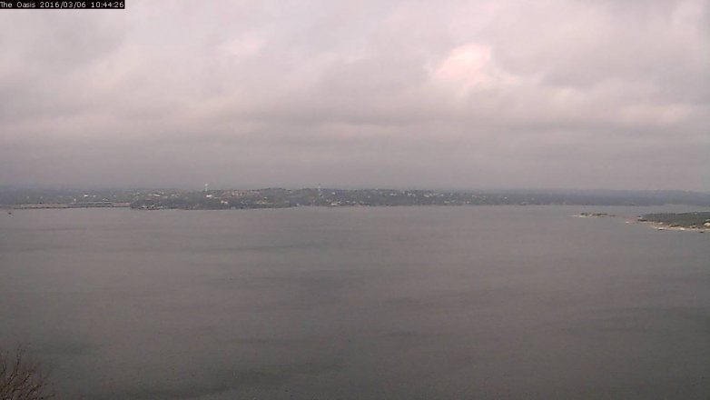 Lake Travis webcam, March 6, 2016 9:50 AM CT