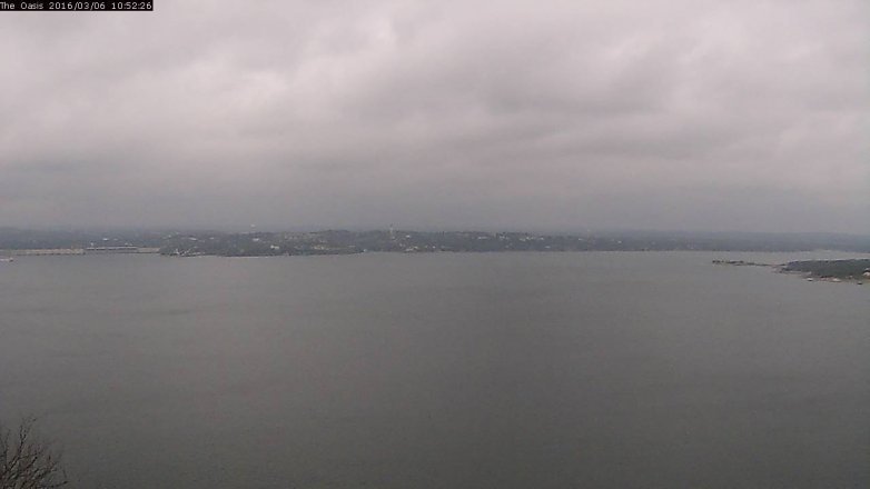 Lake Travis webcam, March 6, 2016 10:00 AM CT