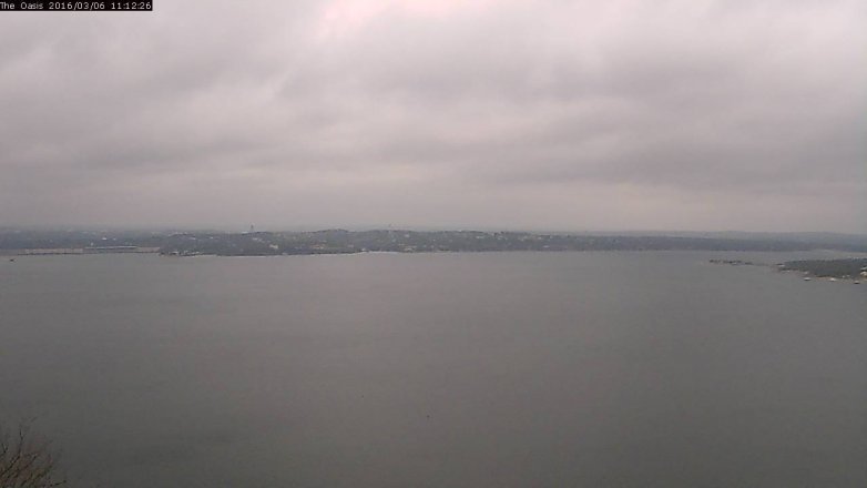 Lake Travis webcam, March 6, 2016 10:20 AM CT