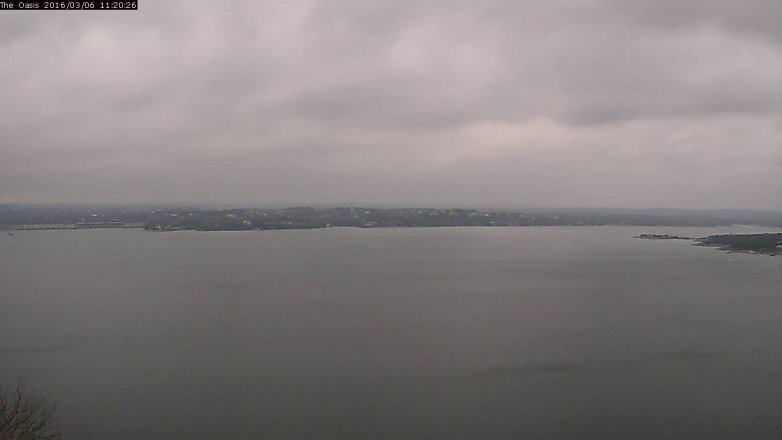 Lake Travis webcam, March 6, 2016 10:25 AM CT
