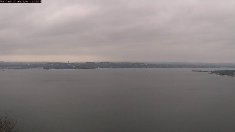 Lake Travis webcam, March 6, 2016 10:35 AM CT