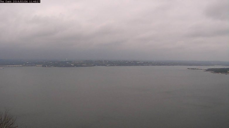 Lake Travis webcam, March 6, 2016 10:55 AM CT
