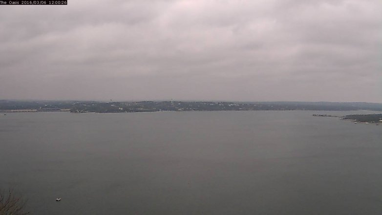 Lake Travis webcam, March 6, 2016 11:05 AM CT